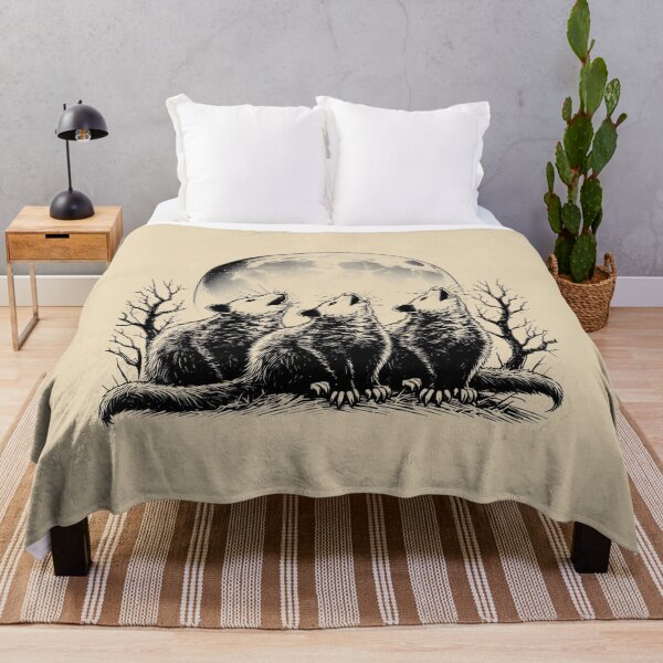 Item preview, Three Possums Howling at Moon Vintage designed and sold by VerdePlantTees.