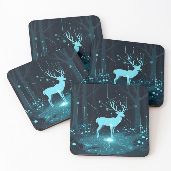 Item preview, Mystic Stag: Guardian of the Digital Forest designed and sold by AI-Only Creations.
