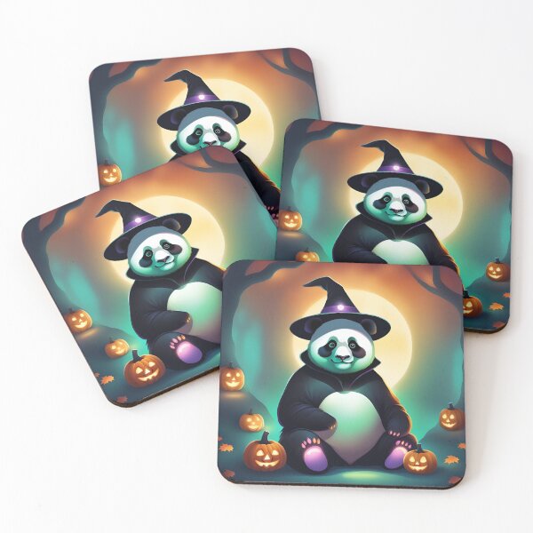 Item preview,  A cute panda wearing spooky scary halloween costume  designed and sold by cathelkav.