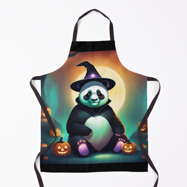 Item preview, A cute panda wearing spooky scary halloween costume designed and sold by cathelkav.