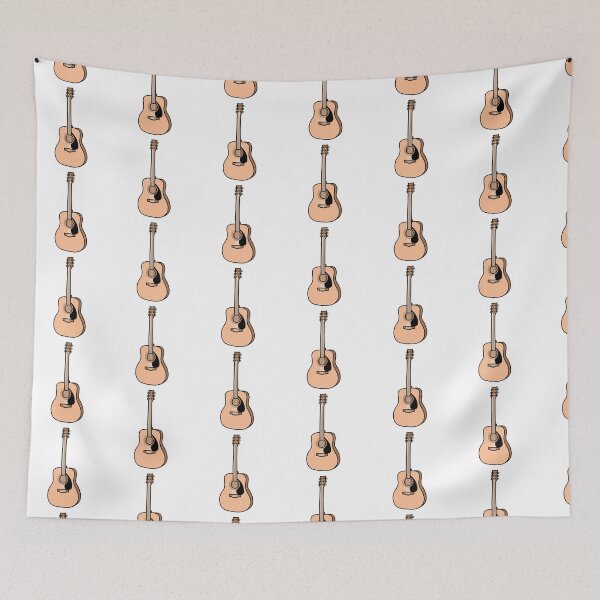 Item preview, Artistic Guitar Illustration - Soft Brown designed and sold by MrsCreative1.