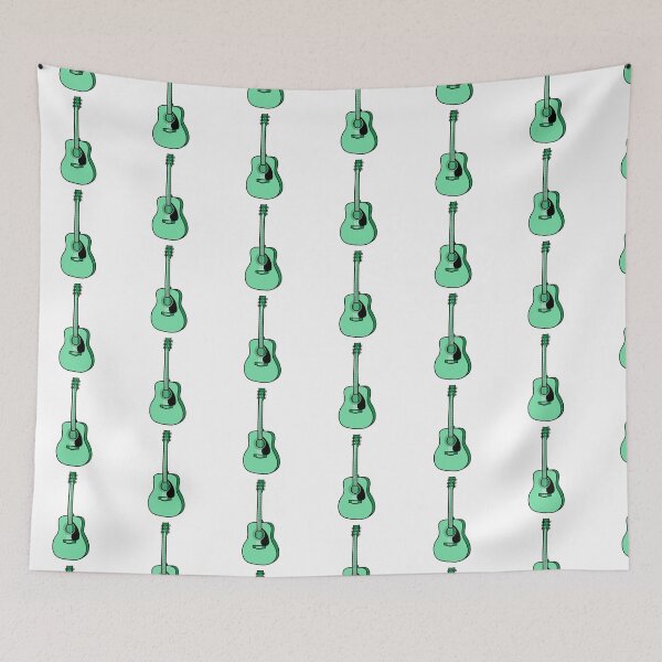 Item preview, Artistic Guitar Illustration - Green designed and sold by MrsCreative1.