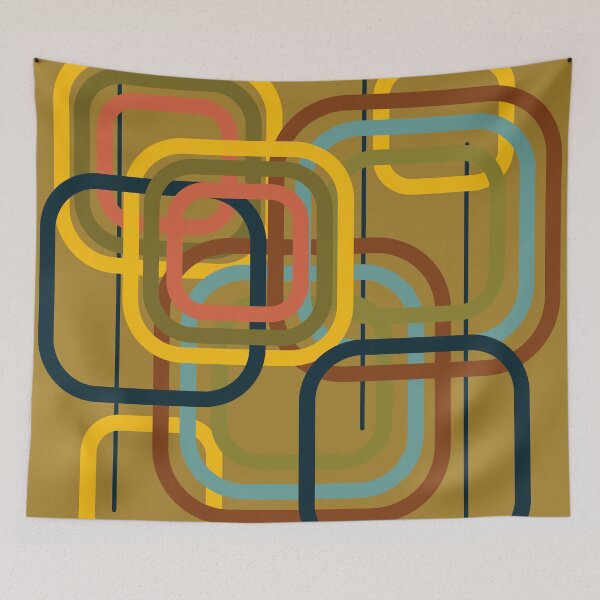 Item preview, abstract retro design designed and sold by pauloneill-art.