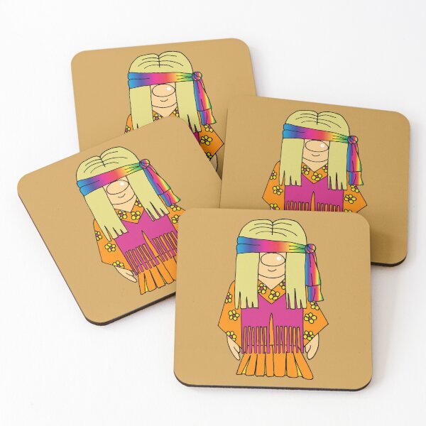 Item preview, Peace and Love Hippie Girl Character designed and sold by HotHibiscus.