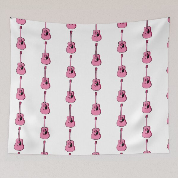 Item preview, Artistic Guitar Illustration - Dark Pink designed and sold by MrsCreative1.