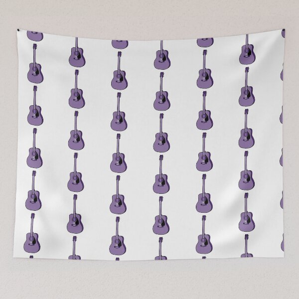 Item preview, Artistic Guitar Illustration - Dark Purple  designed and sold by MrsCreative1.
