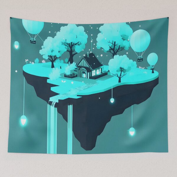 Item preview, Floating Haven: Dreamscape of Tranquility designed and sold by AI-Only Creations.