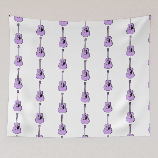 Item preview, Artistic Guitar Illustration - Light Purple  designed and sold by MrsCreative1.