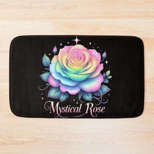 Item preview, Mystical Rose Aura | Radiant Rainbow Rose with Peaceful Glow Design designed and sold by GardenReign.