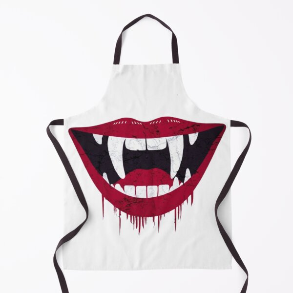 Item preview, Vampire Red Lips with Fangs and Blood Dripping designed and sold by FugitiveLJ27.
