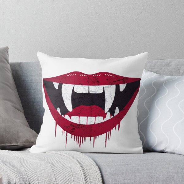 Item preview, Vampire Red Lips with Fangs and Blood Dripping designed and sold by FugitiveLJ27.