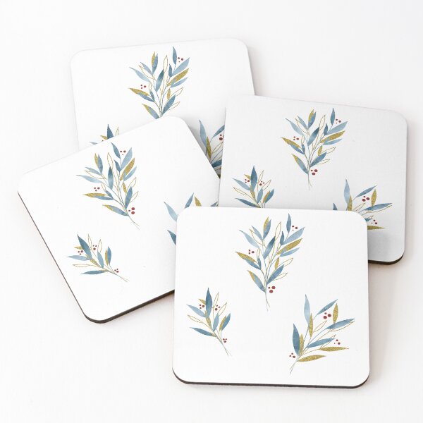 Item preview, Winter Christmas Bouquets from Golden and Blue Leaves designed and sold by PavlinaBFDesign.