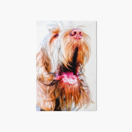Talking Spinone Art Board Print