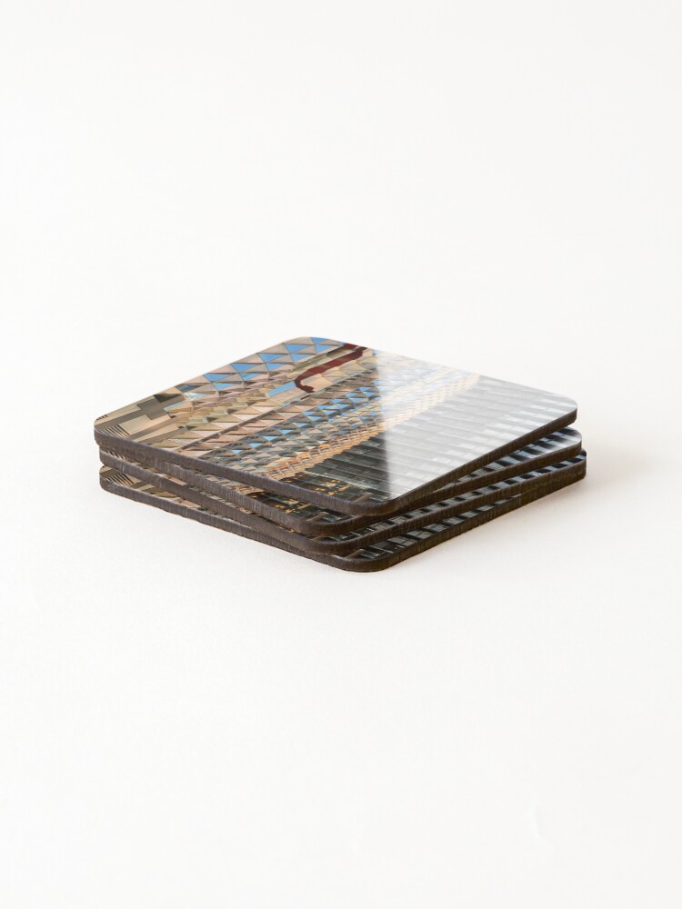 Thumbnail 4 of 5, Coasters (Set of 4), Window Pattern #1 designed and sold by wildthing.