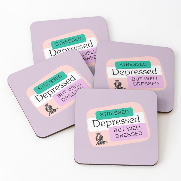 Item preview, stressed, depressed but well dressed designed and sold by Evelyn Designs.