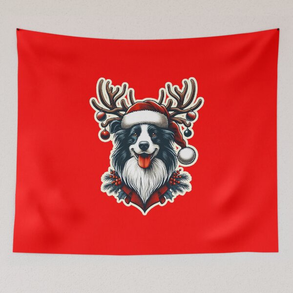 Item preview, Border Collie Christmas reindeer, gift designed and sold by ThisDress.