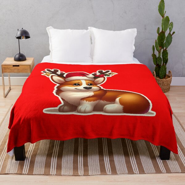 Item preview, Corgi Christmas reindeer, gift designed and sold by ThisDress.