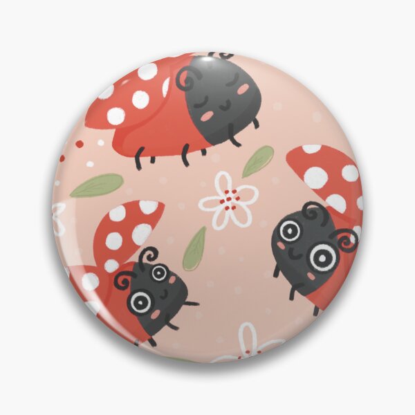 Item preview, Pink Ladybird Pattern designed and sold by SleepyLilSloth.