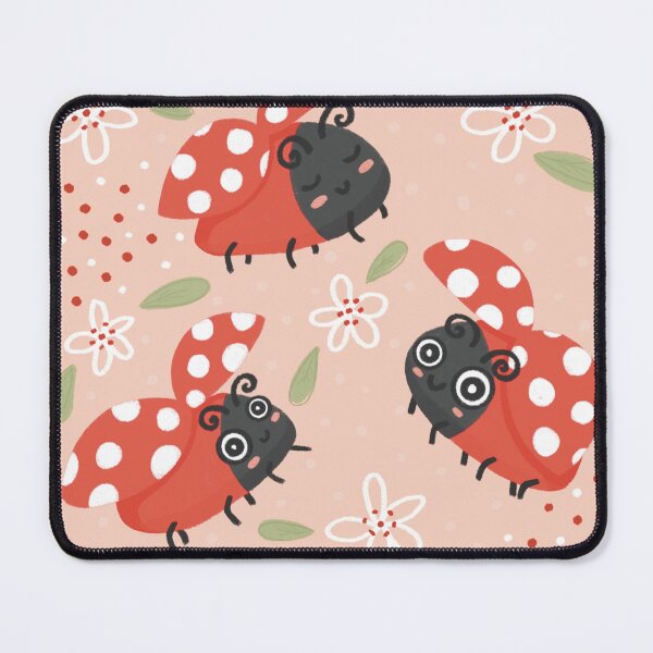 Item preview, Pink Ladybird Pattern designed and sold by SleepyLilSloth.