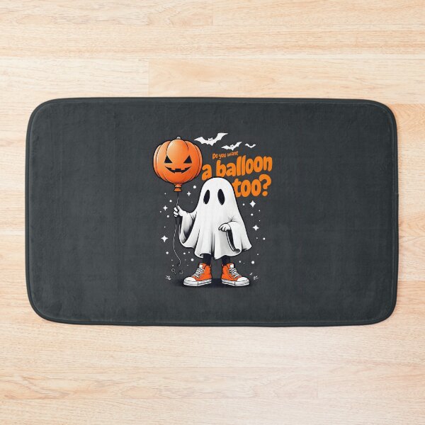 Item preview, Ghost with Pumpkin Balloon designed and sold by elmindo.