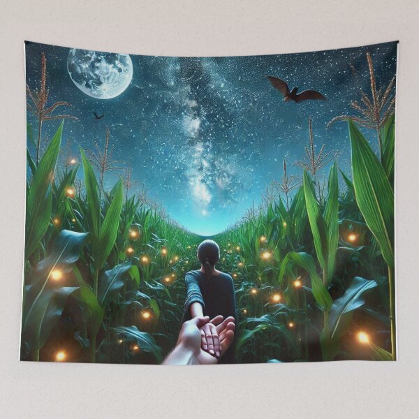 Item preview, Romantic Evening Journey Through the Cornfields designed and sold by Meta2Physical.
