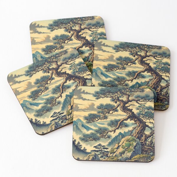 Item preview, Beholding Kana - A Contemporary Ukiyo-e Nature Landscape designed and sold by Kijiermono.