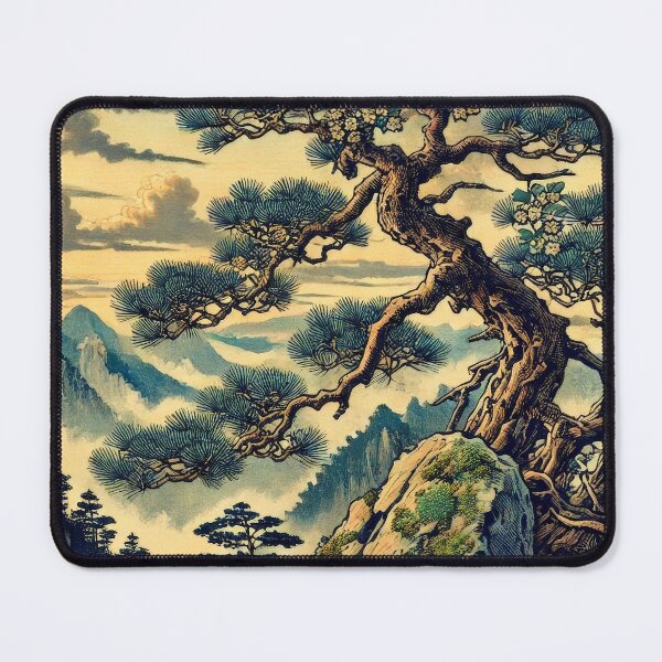 Item preview, Beholding Kana - A Contemporary Ukiyo-e Nature Landscape designed and sold by Kijiermono.