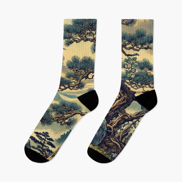 Item preview, Beholding Kana - A Contemporary Ukiyo-e Nature Landscape designed and sold by Kijiermono.
