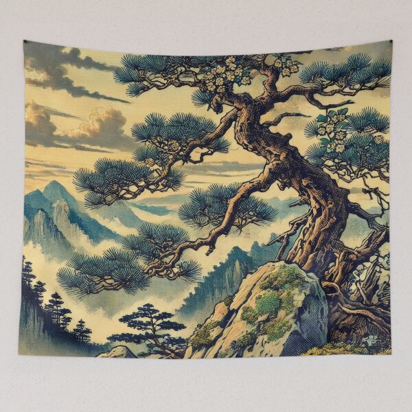 Item preview, Beholding Kana - A Contemporary Ukiyo-e Nature Landscape designed and sold by Kijiermono.