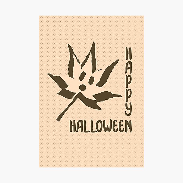 Artikelvorschau, Vintage glückliche Halloween-Blatt-Karte entworfen und verkauft von DesignZizziT.