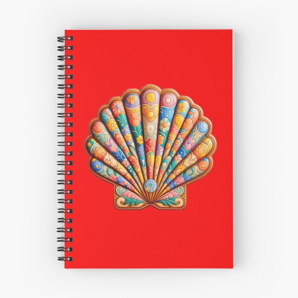 Item preview, MEXICAN MURAL ART SCALLOP designed and sold by AJCIShop.