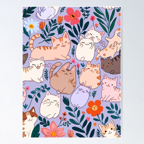Item preview, Lovely cats pattern  designed and sold by Ash44444.