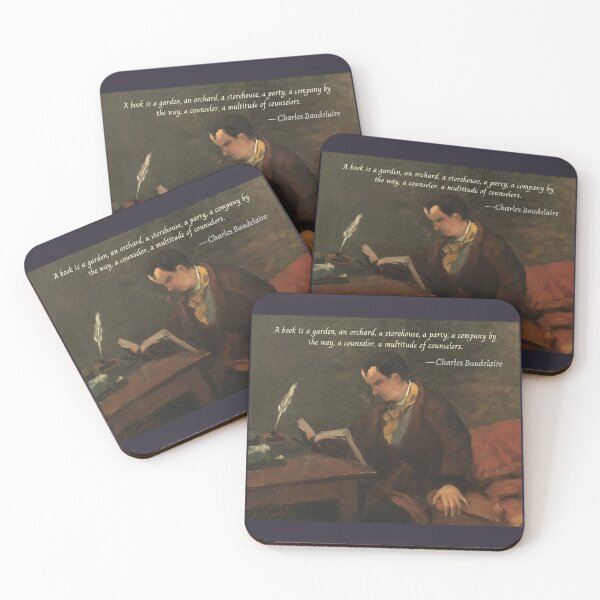 Item preview, Charles Pierre Baudelaire: A book is a garden, an orchard, a storehouse, a party, a company by the way, a counselor, a multitude of counselors. designed and sold by artbleed.