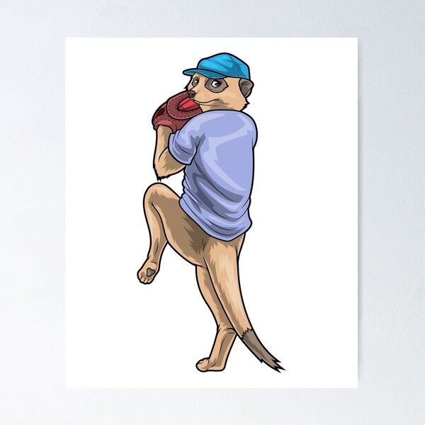 Item preview, Meerkat Baseball Baseball glove designed and sold by Snabdesign84.