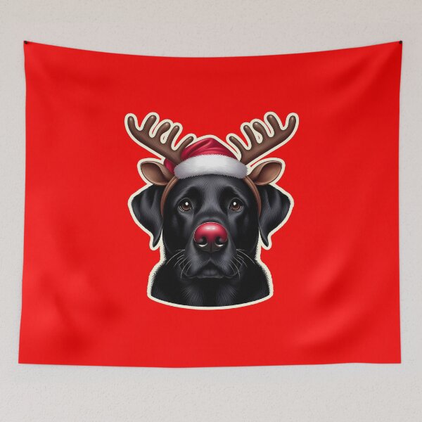Item preview, Labrador Christmas reindeer, gift designed and sold by ThisDress.