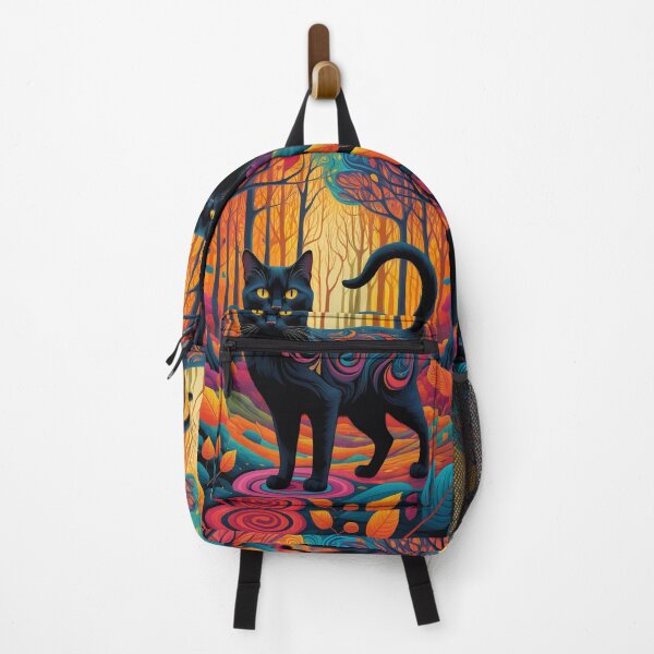 Item preview, Black Cat Wild Life Abstract Vintage Zentangle Art designed and sold by Witty Shirts.