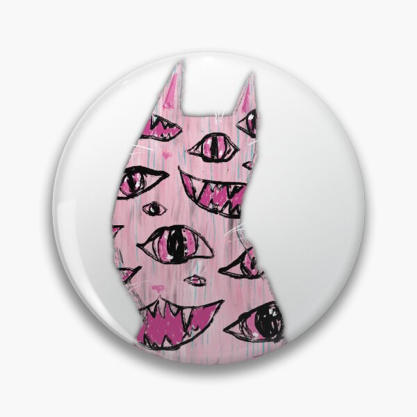 Item preview, Creepy Cat With Eyes Transparent Background designed and sold by Julia Sol.