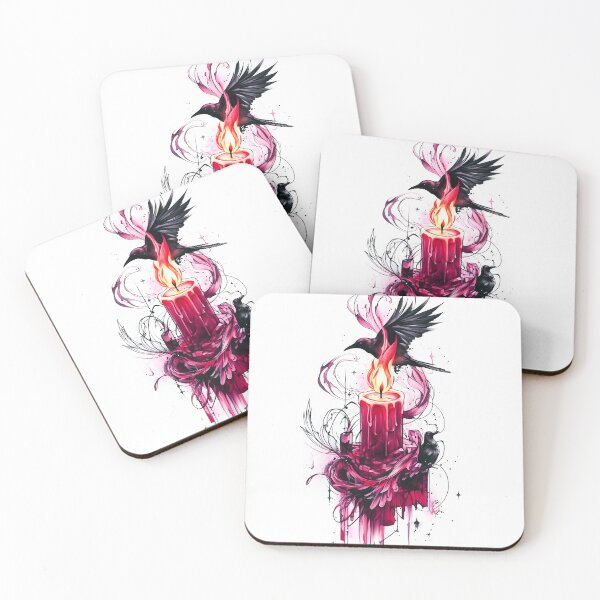 Item preview, Eternal Flame and Raven Tattoo - Mythical Symbolism Art designed and sold by Soul-Sparks.