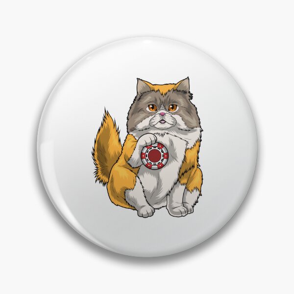 Item preview, Persian cat Poker Poker chips designed and sold by Snabdesign84.