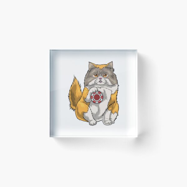 Item preview, Persian cat Poker Poker chips designed and sold by Snabdesign84.