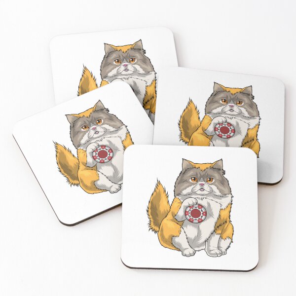 Item preview, Persian cat Poker Poker chips designed and sold by Snabdesign84.