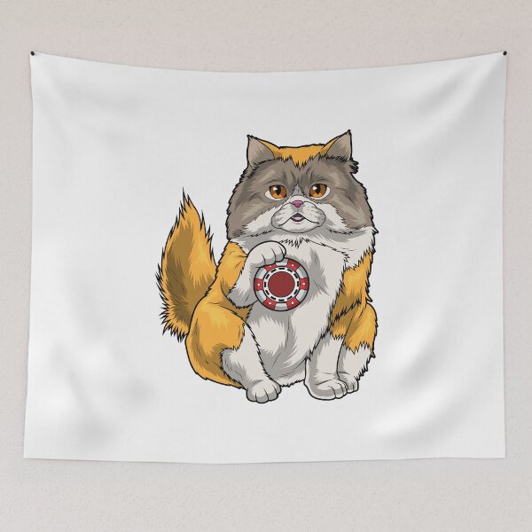 Item preview, Persian cat Poker Poker chips designed and sold by Snabdesign84.
