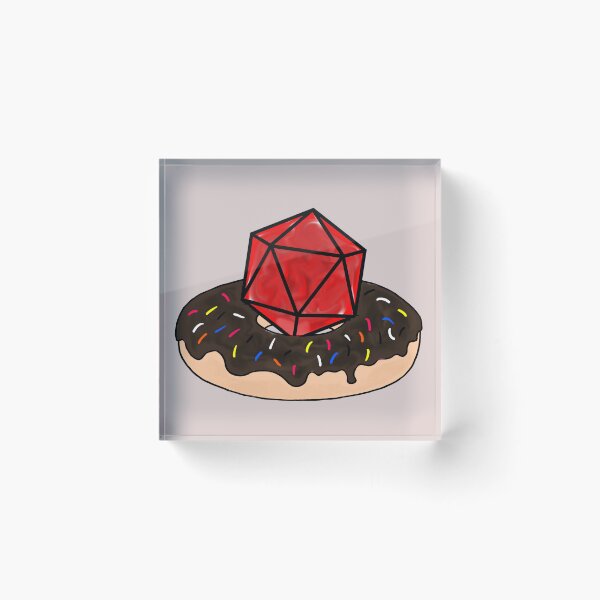 Item preview, Dice and Doughnuts Chocolate designed and sold by NickMakes33.