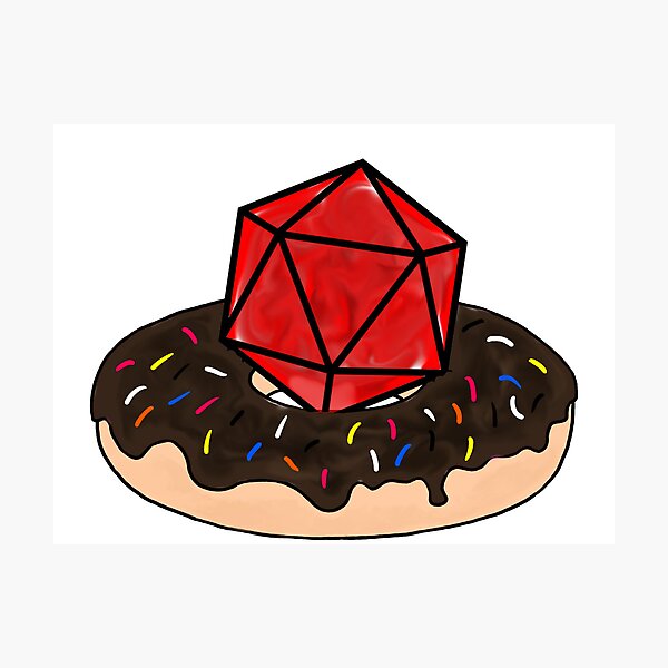 Item preview, Dice and Doughnuts Chocolate designed and sold by NickMakes33.