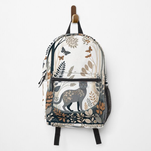 Item preview, Grey Cat Wild Life Abstract Vintage Zentangle Art designed and sold by Witty Shirts.