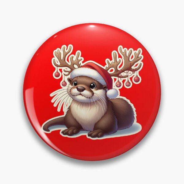 Item preview, Otter Christmas reindeer, gift designed and sold by ThisDress.