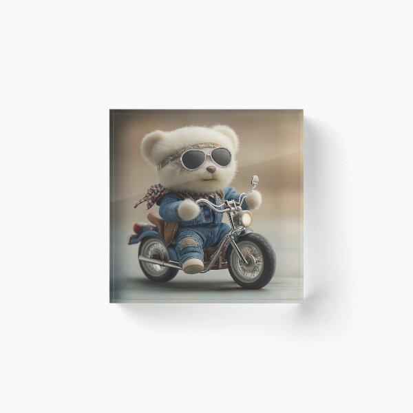 Item preview, hippie biker teddy bear designed and sold by Osintown.