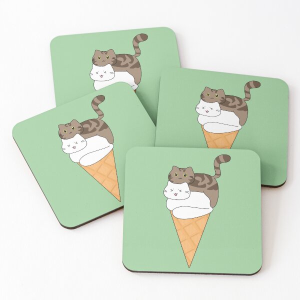 Item preview, Kitty ice cream cone designed and sold by randompeppercat.