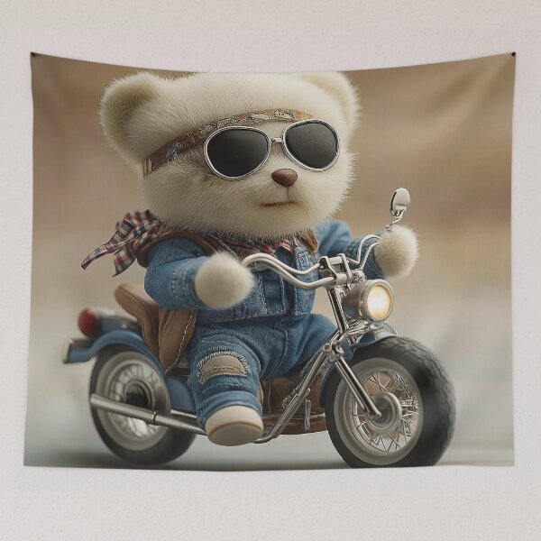 Item preview, osito motorista hippie designed and sold by Osintown.