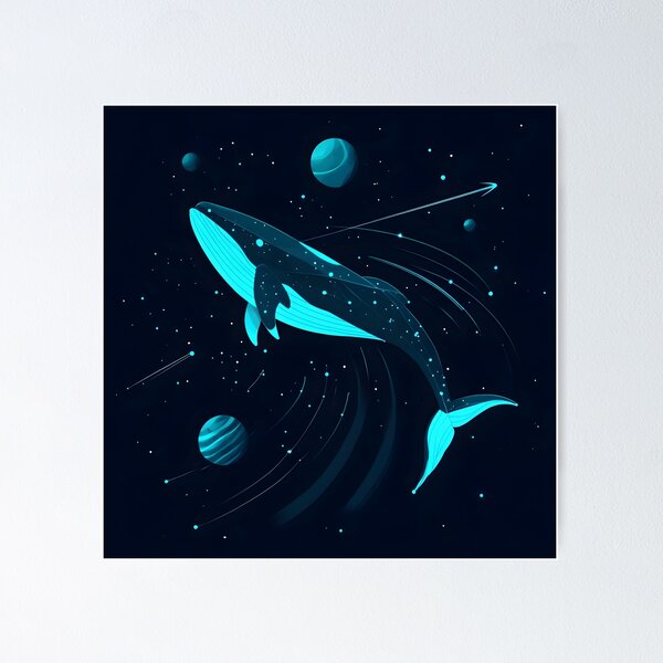 Item preview, Celestial Whale: Voyager of the Stars designed and sold by AI-Only Creations.